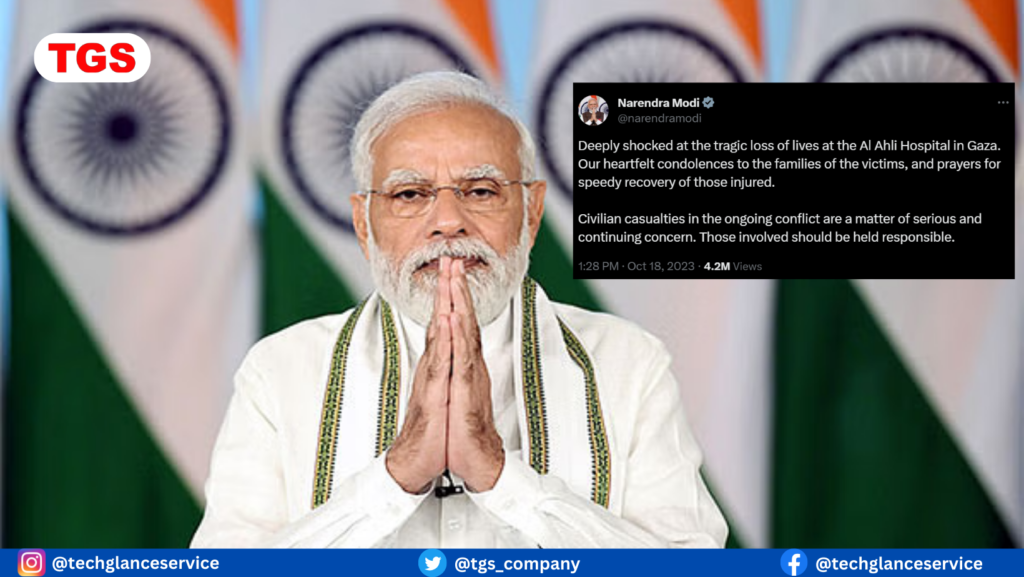PM Modi's Response to the Gaza Hospital Attack